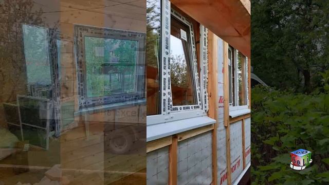 2D. Утепленная каркасная веранда к дачному дому.