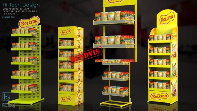 Напольные торговые стойки Ролтон для продуктов питания