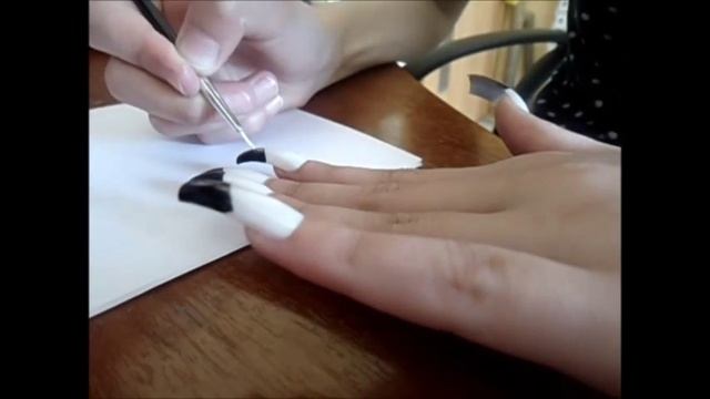 Вечерний маникюр с бантиком; смотреть онлайн