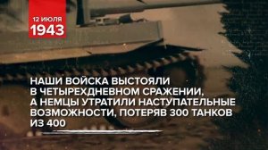 12 июля 1943 - Памятная дата военной истории Отечества