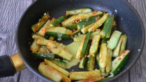 Жареные огурцы по корейски