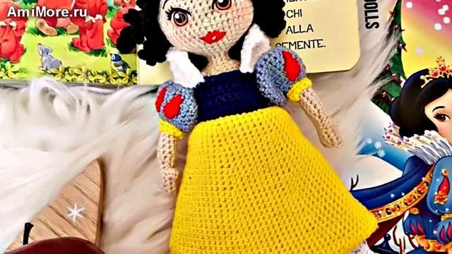 Амигуруми: схема Белоснежка. Игрушки вязаные крючком - Free crochet patterns.