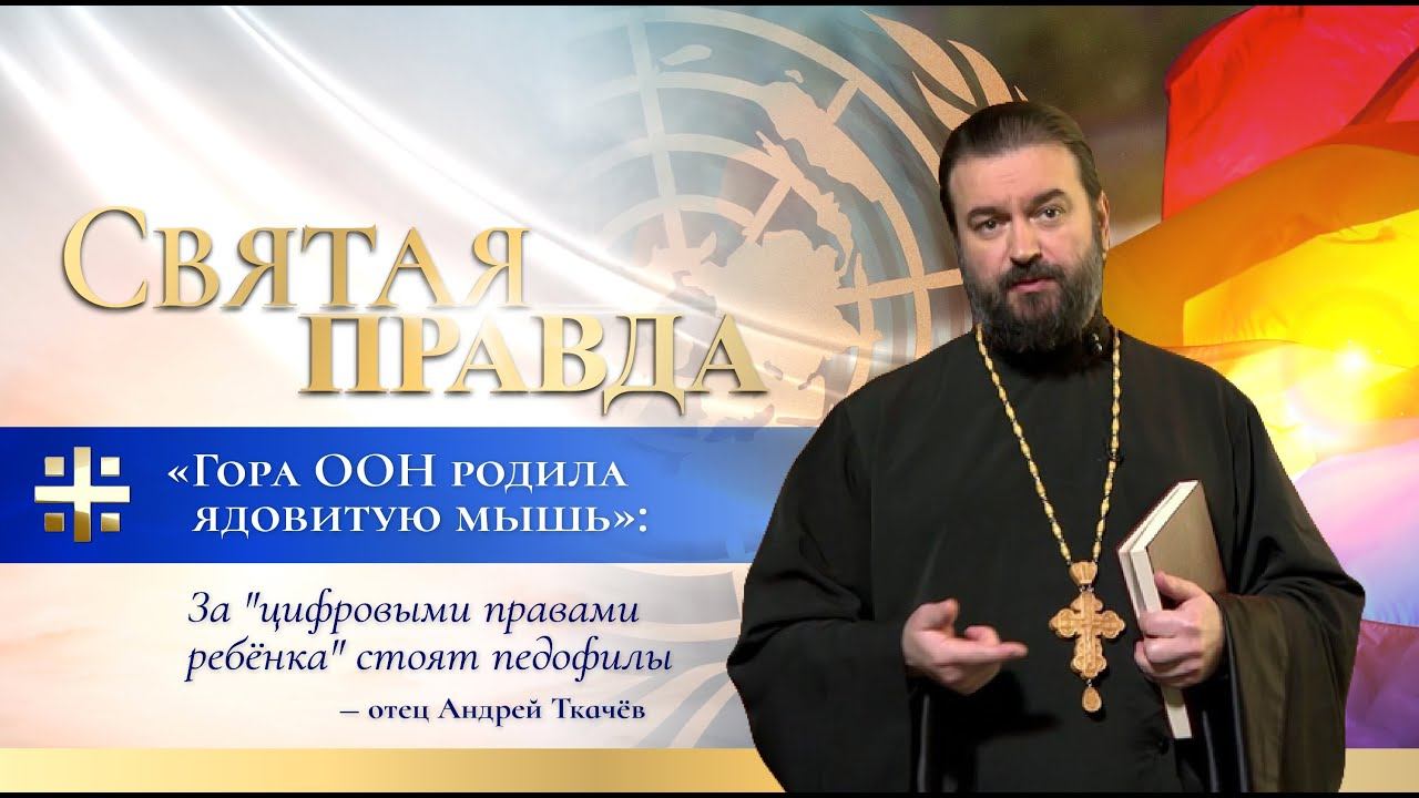 "Гора ООН родила ядовитую мышь": За "цифровыми правами ребёнка" стоят педофилы — отец Андрей Ткачёв