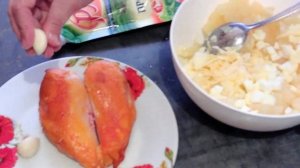 салат копченая грудка с ананасом