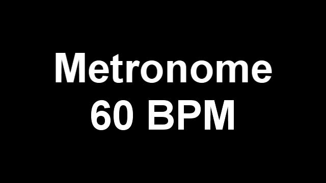 60 BPM Metronome 10 Min. смотреть онлайн