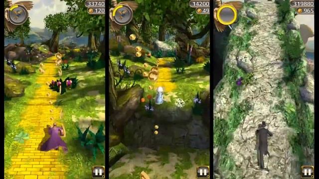Temple Run Oz Game Play - China Girl Vs Magician Oz Vs Top Hat Oz (iOS/Android) смотреть онлайн