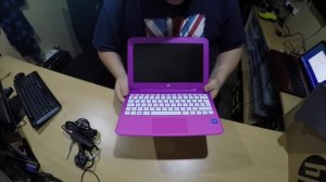 HP Stream 11-d009na 11.6 Inch 2GB 32GB Laptop - Magenta unboxing