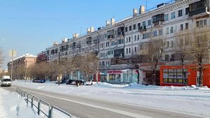 Магнитогорск, проспект Пушкина, квартальный сектор левобережья, Гортеатр (18.02.2023)