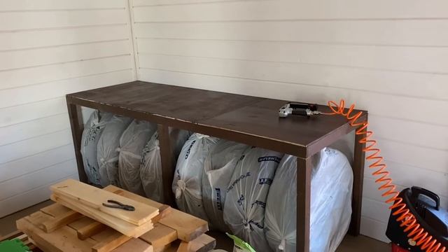 Верстак в мастерскую и место для хранения колёс своими руками смотреть онлайн