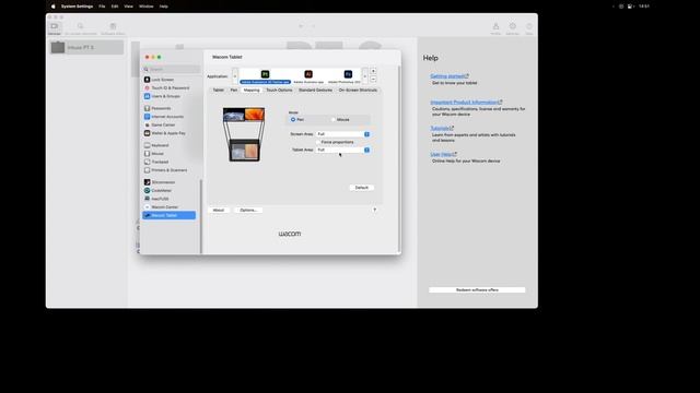 Wacom Tablet Settings смотреть онлайн