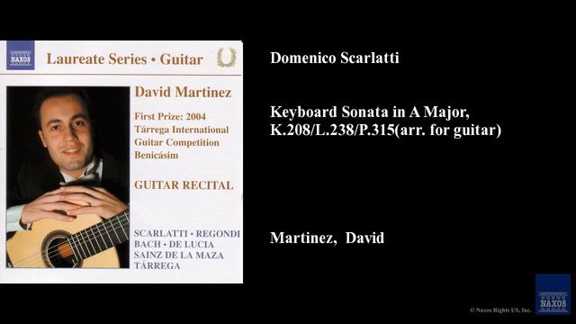 Domenico Scarlatti, Keyboard Sonata in A Major, K.208/L.238/P.315 (arr. for guitar)