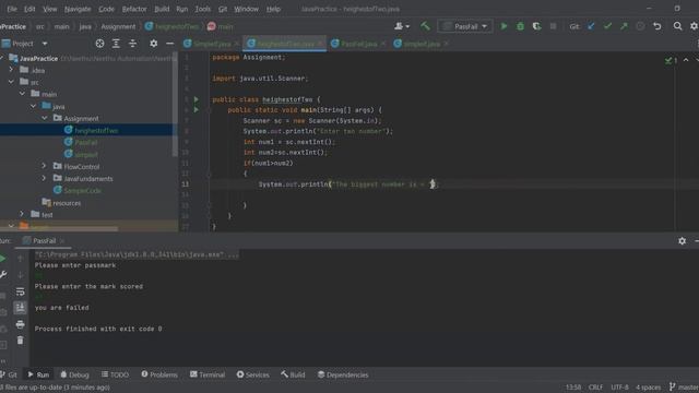 Java problems to solve for beginners - Find Highest of 2 numbers