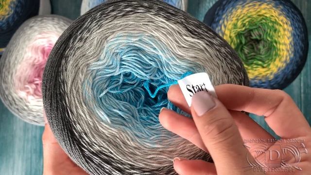 Делаем разбор пряжи YarnArt Flowers, ЯрнАрт Фловерс, рассмотрим красивые оттенки. Вязание крючком. смотреть онлайн