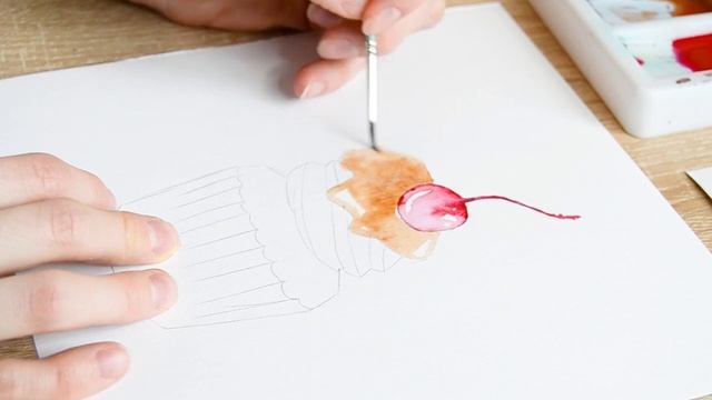 ВИДЕО#1: КАК РИСОВАТЬ АКВАРЕЛЬЮ? + моя обучающая книга смотреть онлайн