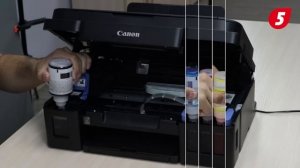 МФУ Canon PIXMA G3411: первая заправка, тестируем печать