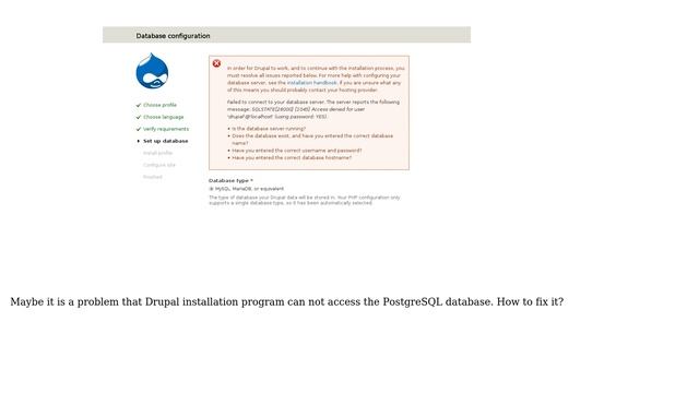 Unix & Linux: How to connect to PostgreSQL 9 from Drupal 7? смотреть онлайн