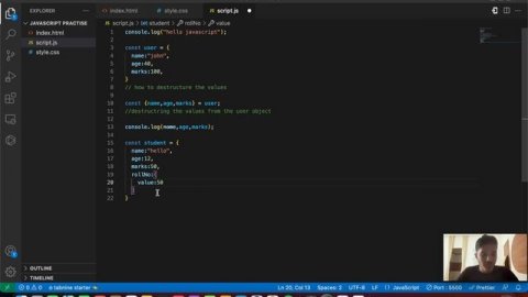 Object Destructuring in JavaScript | Learn Java | Complete JavaScript Tutorial | Tutort Academy