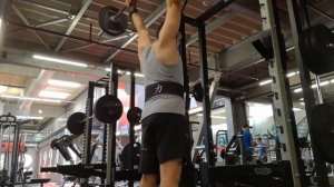 Overhead press 42.5 kg (94 lbs) x8