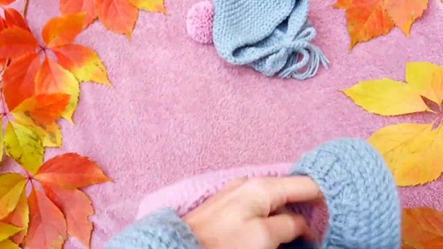 ✓Комплект для новорожденного спицами [ Боди и шапочка]