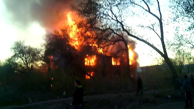 Пожар в Старом Кировске 3.05.15
