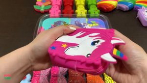 RELAXING WITH CLAY PIPING BAGS VS EYE SHADOW VS GLITTER Mixing Random Things Into Slime 5432.mp4