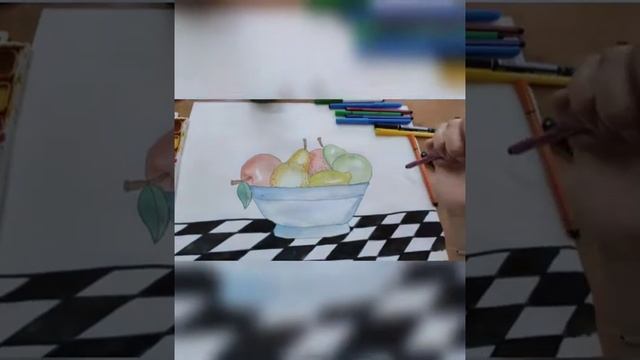 Видео-урок для изостудии "Графический рисунок с узорами Зентангл" смотреть онлайн