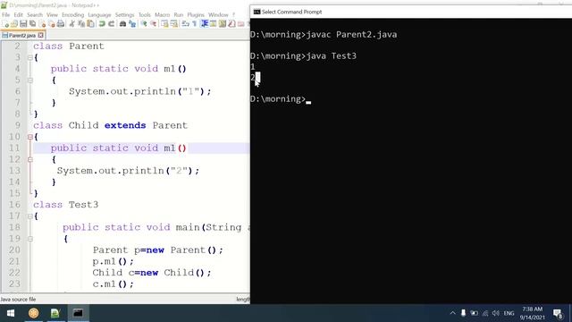 L8 Overriding with respect to static method and var arg method смотреть онлайн