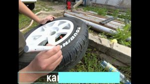 А что так можно было? Красим надписи на шинах Лада Гранта ФЛ