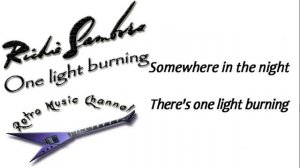 Richie Sambora - One light burning 🎧(lyrics)🎵
