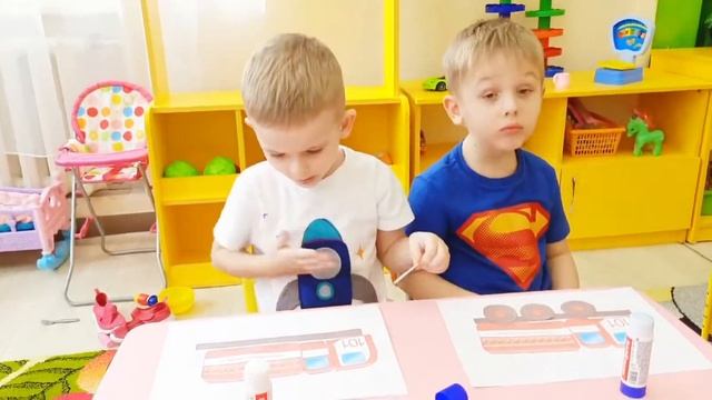 Павловский тракт (средняя группа). Аппликация "пожарная машина" смотреть онлайн