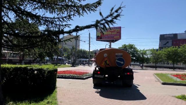 Полив цветов в Челябинске