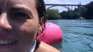 Swimming in the Aare River in Bern, Switzerland
