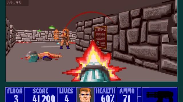 Wolfenstein 3D Browser Version Game play (preact version) смотреть онлайн