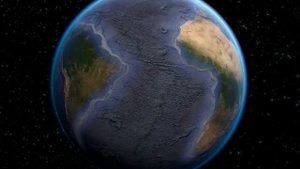 "Sea Floor Map" Pangea Plate Tectonics (english version)