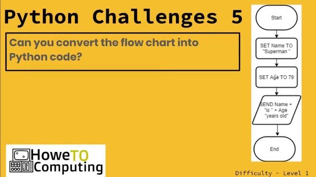 Python challenges  ‐ level 1 challenge 5