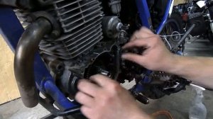 Замена обгонной муфты на мотоцикле Yamaha TTR250