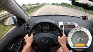 KIA Ceed 1.6 POV - TOP SPEED & ACCELERATION ON GERMAN AUTOBAHN