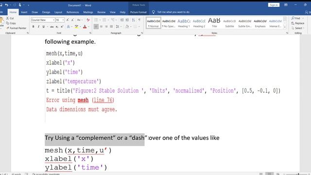 matlab error message dimensions must agree resolved смотреть онлайн