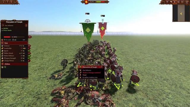 Marauders of Khorne VS Marauders of Nurgle. Total War Warhammer 3 смотреть онлайн