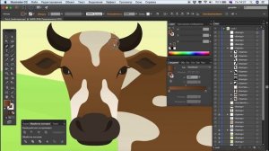 Очень подробное рисование пейзажа в Adobe Illustrator/ уроки Иллюстратора