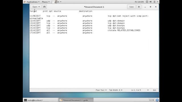 Block port SSH on centos7 with IPTables
