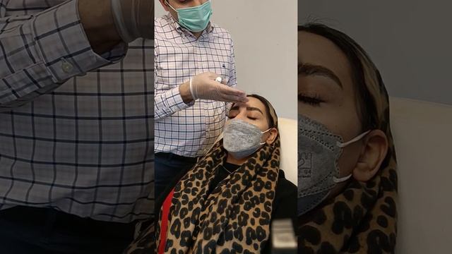 شناخت عضلات پیشانی برای تزریق بوتاکس/ Botox injection training on the forehead смотреть онлайн