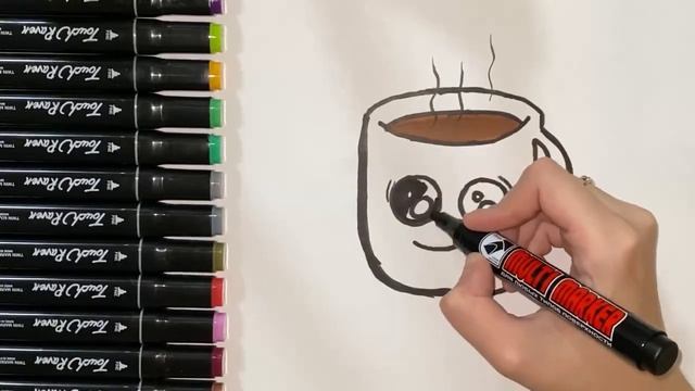 КАК НАРИСОВАТЬ КРУЖКУ/РИСУЕМ ЛЕГКО И ПРОСТО смотреть онлайн