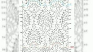 Шикарные современные узоры Ананасы крючком и схемы к ним