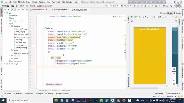 Scroll View Single Page Static App | Android Studio смотреть онлайн