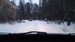 Объезд пробки по бездорожью