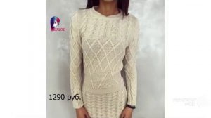 Одежда с Aliexpress - Теплое женское вязаное платье с длинными рукавами осень-зима