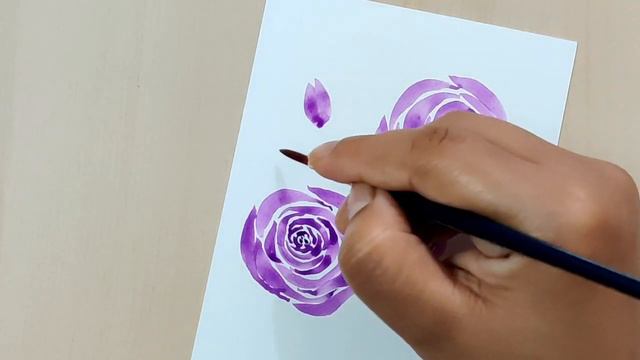 How to Paint Roses || Watercolor Flowers || Easy Watercolor Painting Tutorial for Beginners #23 смотреть онлайн