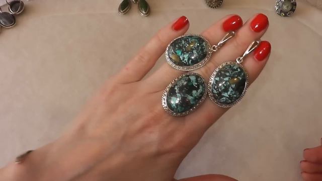 КОМПЛЕКТЫ В СЕРЕБРЕ + АВТОРСКИЕ КОЛЬЦА