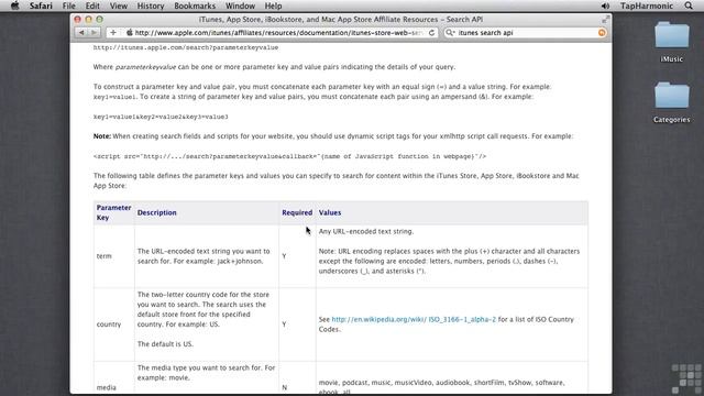 IPhone tutorial iTunes Music Store Search API